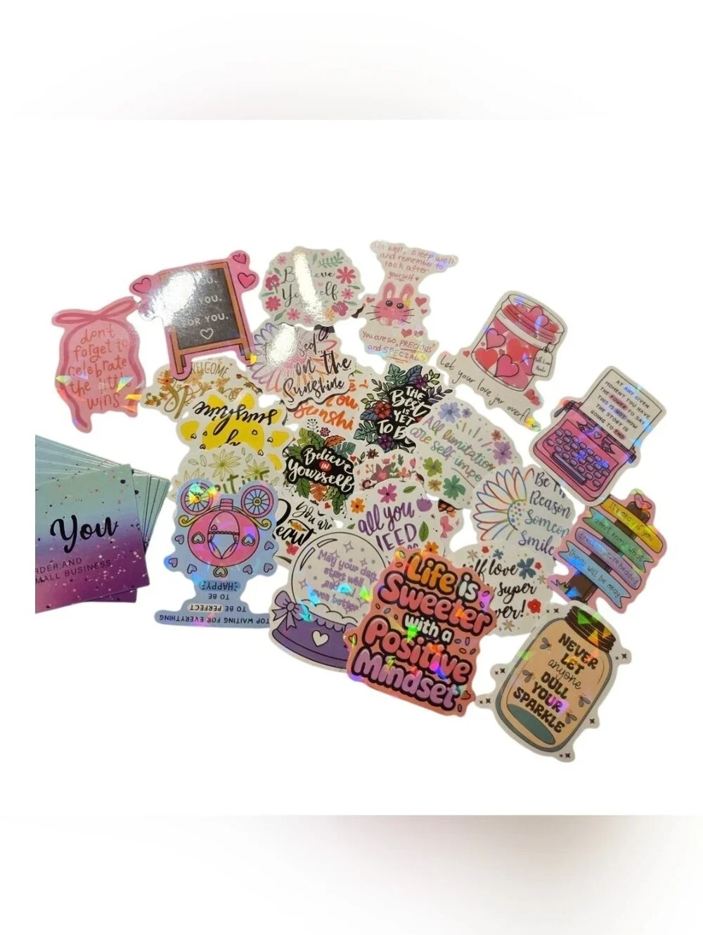 Thank You Resellers Bundle, Cards, Bags & Inspirational Stickers, New #1